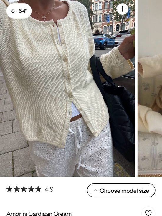 Djerf Avenue Tops - Djerf Avenue Cream Knit Button-Down Cardigan